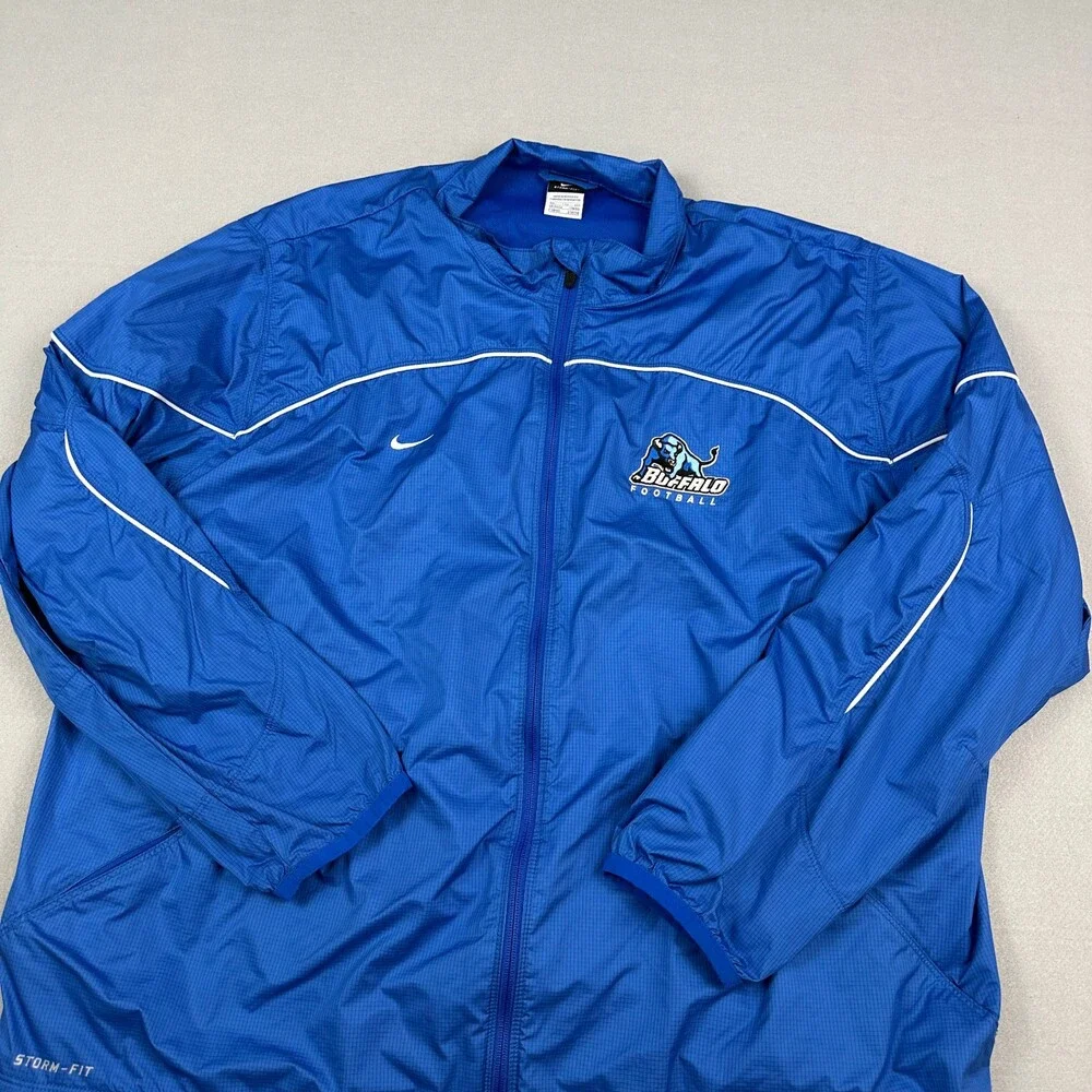 University at Buffalo Jacket Men 2XL Blue Nike Storm Fit Windbreaker NCAA XXL